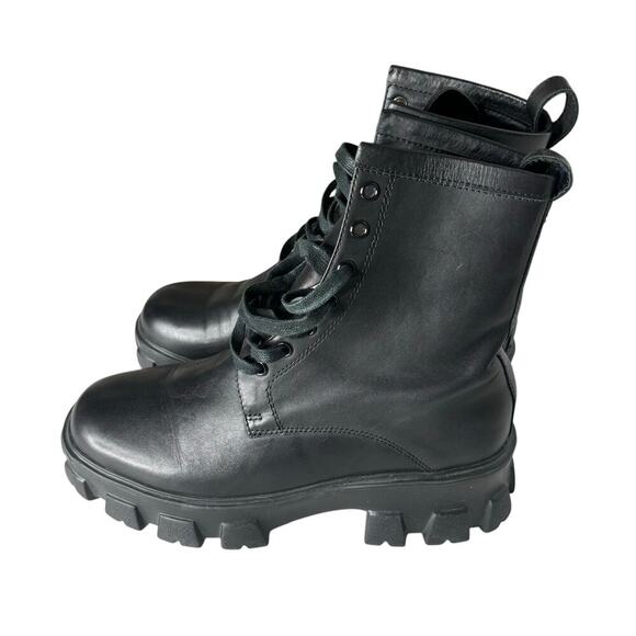 Tony Bianco Martin Combat Boots Black Size 6 - Picture 3 of 7